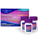 GeriCare Omeprazole Delayed Release Tablets 20mg Stomach Acid reducer Pills for 24 hours Heartburn Relief- Acid Reflux Medicine to Treat Frequent Heartburn- Anti-Acid Relief Tablets (42 Count)