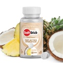 SaltStick Electrolyte FastChews - 60 Coconut Pineapple Chewable Electrolytes - Tablas de sal para correr y hidratación, Electrolyte Chews - 60 Cuenta