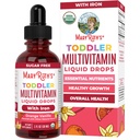 MaryRuth Organics CoComelon Toddler Kids Multivitamin with Iron ← Immune Support ← Toddler Vitamins  USDA Orgánica ← Sugar Free ← Multivitamin Liquid Drops for Kids Ages 1-3 ← Vegan Silencio 1 Fl Oz
