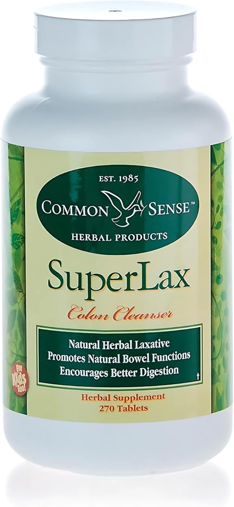 Productos herbales de sentido común SuperLax (270): Limpiador de colon