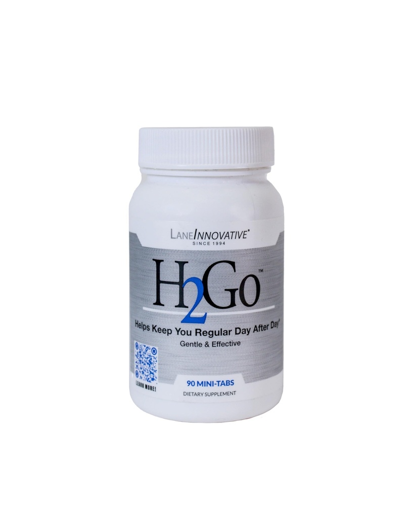 Laboratorios de carriles - H2Go, ayuda a aliviar el estreñimiento y la irregularidad, suave y eficaz, suplemento mineral natural, apoya la salud fría y digestiva, sin irritación artificial (90 Mini-tabs)
