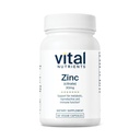 Vital Nutrients Zinc Citrate 30mg ← Fácilmente Absorbed Immune Support Suplemento* Silencio Vegan Zinc Suplemento Silencio Gluten, Dairy, Soy Free ← Non-GMO  30mg  durable 90 Capsules