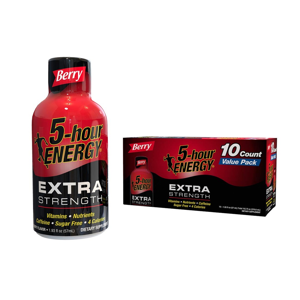 5 horas ENERGY® Shot, Extra Strength, Berry, 10 Pack
