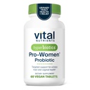 Hyperbiotics Vital Nutrients Pro Women Probiotics for Women ← Vaginal Probiotics for PH Balance TEN Oral Probiotic for Vaginal Health and Urinary Tract Health TEN 6 Targeted Strains Ø 60 Vegan Tablets