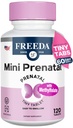 LIBERTAD Mini Vitamina Prenatal - Prenatal de Kosher -Tiny Easy to Swallow Tablets - Vitaminas prenatales con Hierro, Ácido Fólico Prenatal/Folato, Vitamina D - Multivitamínico Prenatal para Mujeres Embarazadas (120)
