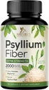 Psyllium Husk Powder 2000mg Per Serving Supplement - Extra Strength Psyllium Fiber Powder - Natural Soluble Fiber Pills, Supports Digestion, Colon Health & Regularity, Bottled in USA - 180 Capsules