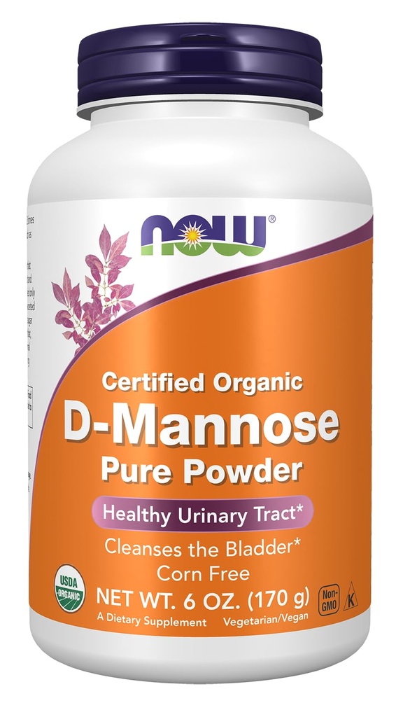 Ahora Alimentos D-Mannose Powder, 6 onzas (Pack de 2)
