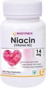 Genérico Niacin 14mg Vitamina B3 con Inositol 50mg Suplemento - 60 cápsulas Veg