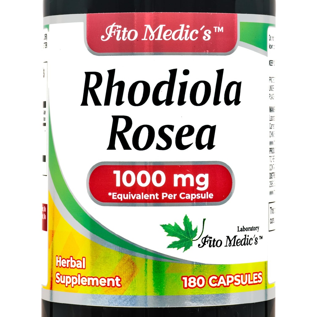 Lab - rhodiola rosea - rhodiola rosea Suplemento -180 Caps - Absorción ultra alta.