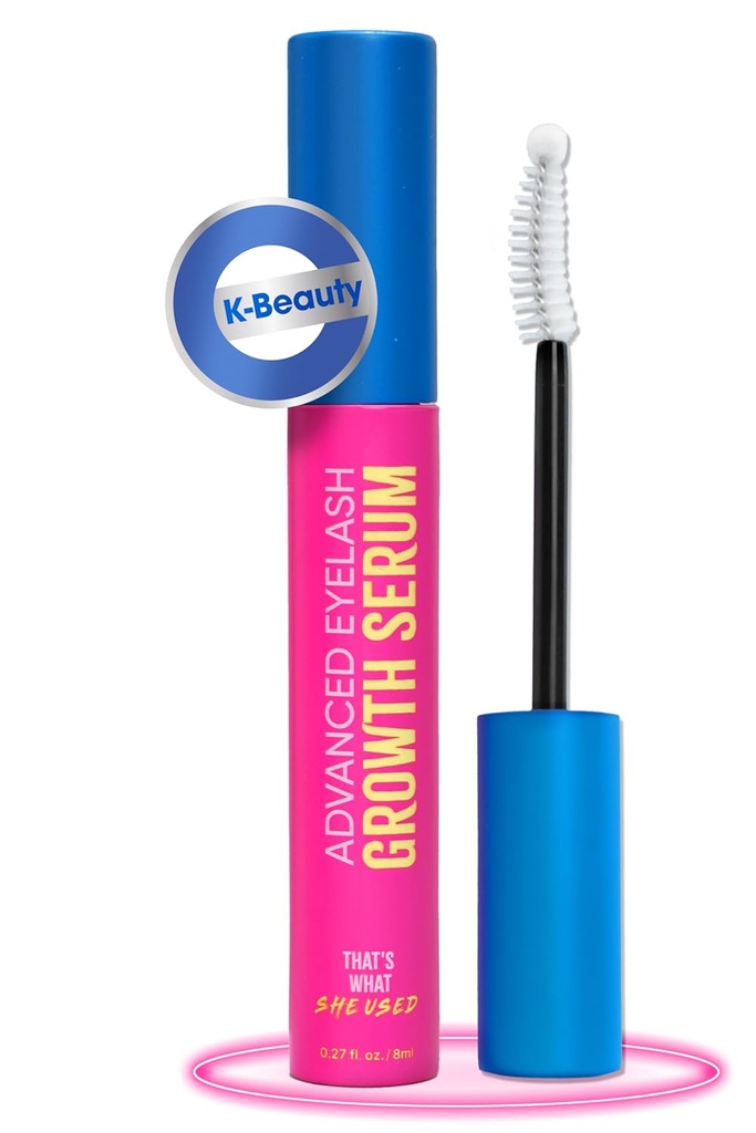 [K-Beauty] Eso es lo que usó Advanced Eyelash Growth Serum y Brow Enhancer ← Más largo, Thicker & Fuller Voluminous Eyelash Serum to Grow Lashes ← Paraben, Gluten Free (8ml, 0.27 fl oz)