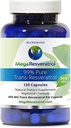 Mega Resveratrol, Grado Farmacéutico,99% Puro, Isolato, Trans-Resveratrol Micronizado, 120 Veggie Caps, 500 mg por cápsula. Pureza certificada. Absolutamente NO tóxicos "inactivos" ingredientes agregados.