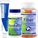 HemRid Sistema completo de soporte de hemorroides – Max Formula, Lidocaine Cream &amp; Fiber Gummies para Alivio Inmediato &amp; Confort a largo plazo