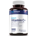 Complejo de Vitamina C 1000mg con L-Lysine 500mg, Zinc 12mg, Bioflavonoids 300mg. Doctor Fórmulada Magnesium Stearate Suplementos gratis para el Sistema de Inmune saludable.(1)