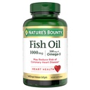 Aceite de pescado abundante de la naturaleza, apoya la salud del corazón, 1000 mg, liberación rápida Softgels, 145 Ct