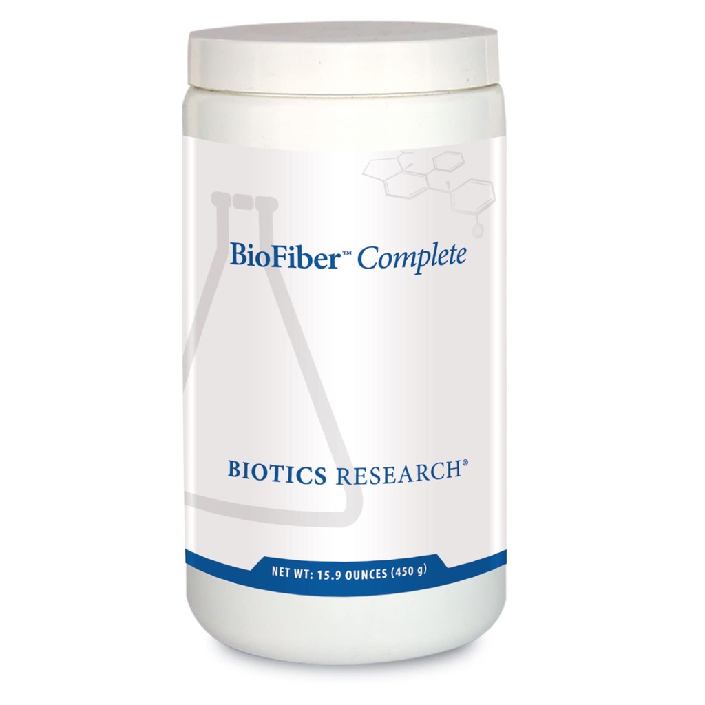 Biotics Research BioFiber Complete - 10 Fibras enteras de alimentos (Organic " Non-GMO), 5g de Fiber Per Serving, Easy-to-Mix Powder, Prebiotic Gut Support 15.9 Oz
