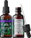 Limongrass Tincture, Extracto de Lemongrass Orgánico (Cymbopogon Citratus) Suplemento Herbal, No-GMO en Glicerina Vegeta orgánica prendida en frío, 700 mg, 2 oz (60 ml)
