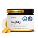Melina Mighty Natural Migraine Relief Supplement - Magnesium, B2 Riboflavin 400mg, Feverfew, CoQ-10, ALCAR para fortalecer la prevención de la migraña y el dolor de cabeza - 15 Servimientos (60 Caps)