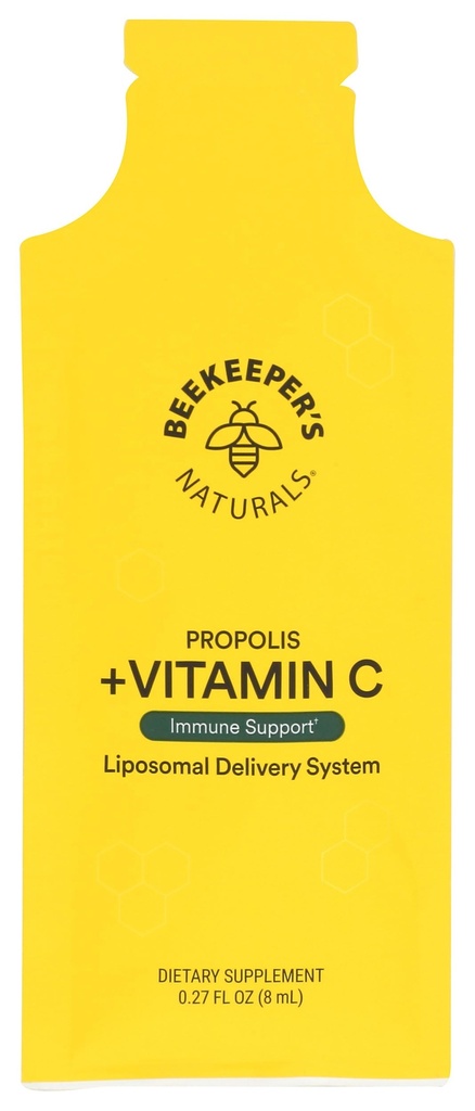 Beekeepers Naturales Propolis Liposomal con vitamina C Single, 0.27 Fz