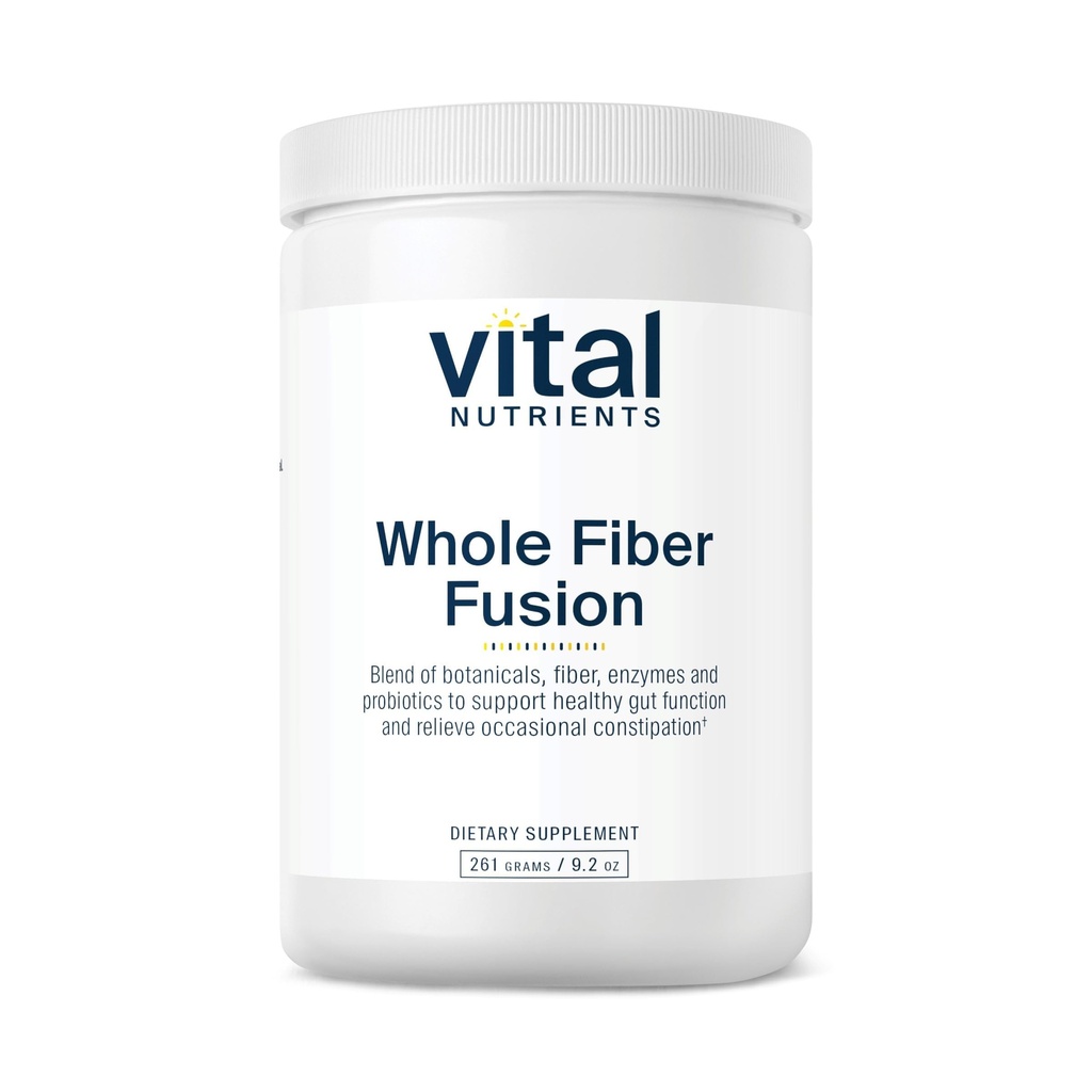 Nutrientes Vitales - Pólvora de Fusión entera - Fuente natural de fibra dietética - Vegetariano - 261 Gramos