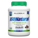 ALLMAX ISONATURAL Whey Protein Isolate, Chocolate - 5 lb - 27 Gramos de Protein Por Scoop - Zero Fat & Sugar - 99% Lactose Gratis - con Prebióticos - Sin Sabores Artificiales - Aprox. 73 Servimientos