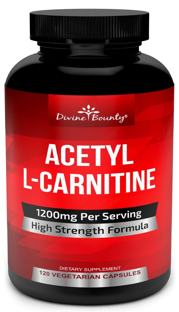 Rebono Divino Acetyl L-Carnitine Capsules 1200mg Por Serving - L Carnitine Suplemento 120 Vegetarian Capsules