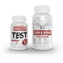 5% Nutrición 2-Stack tención Liver & Organ Defender with NAC + Test Booster ¦ Liver, Kidney, & Heart Support + Testosterone, Muscle Builder, Male Vitality, Energy &amp; Stamina