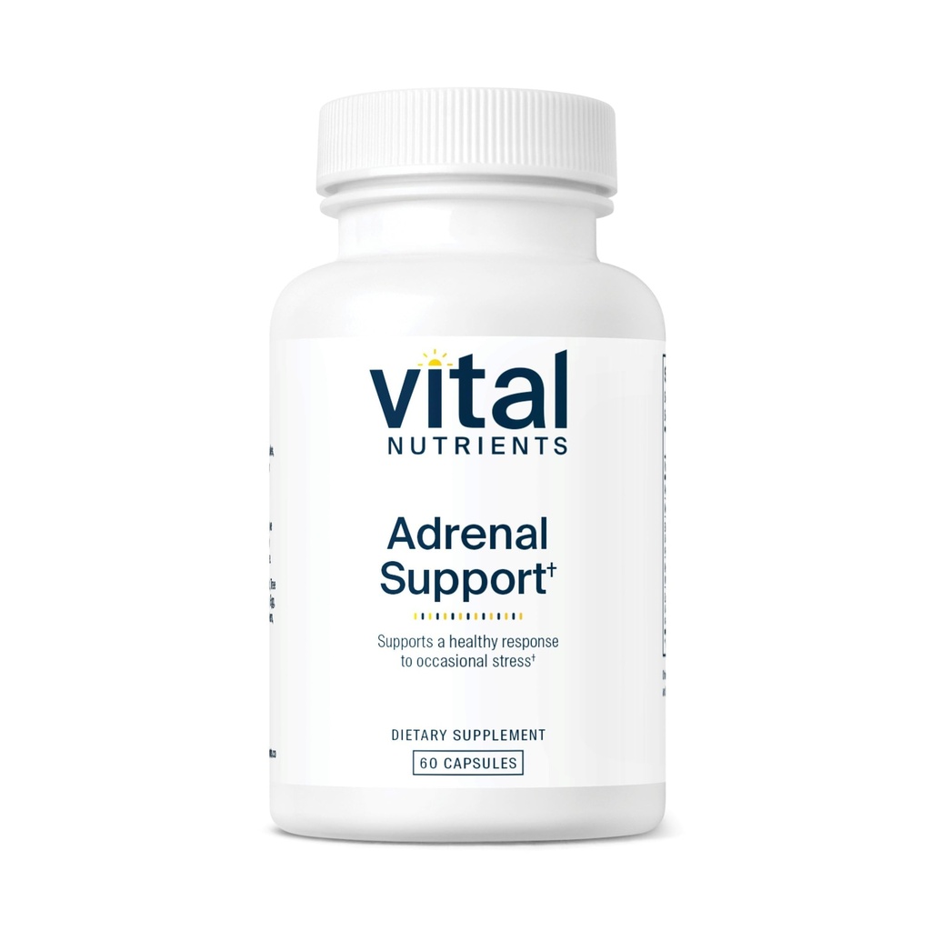 Vital Nutrients Adrenal Support Silencio Adrenal Support Suplementos for Gland Function and Cortisol Management TEN Supports Energy and Stress Levels