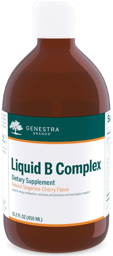 Genestra Marcas Líquidas B Complejo ← Complejo Broad Spectrum B-Vitamin para apoyar el metabolismo energético, la formación de células rojas de sangre y la salud neurológica