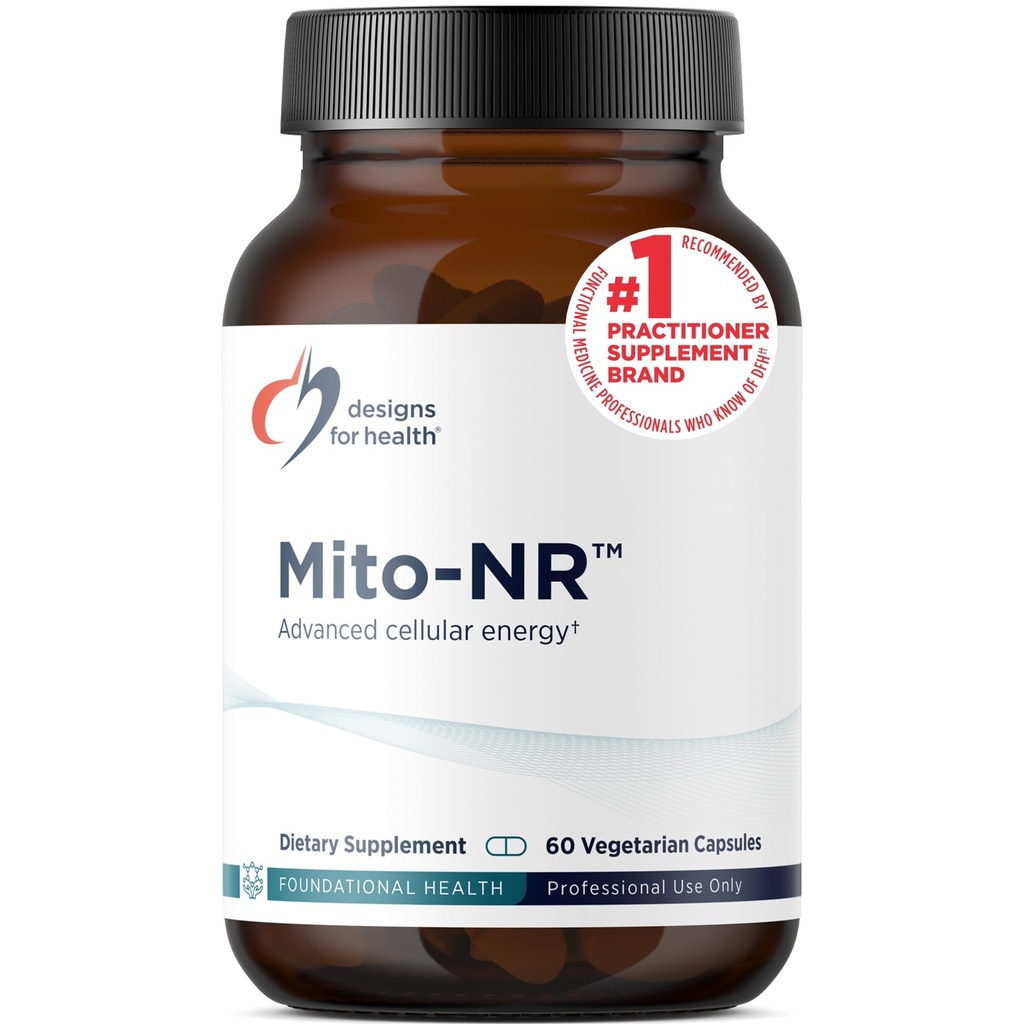 Diseños para Salud Mito-NR - Nicotinamide Riboside (Suplemento NNAD) con COQ10 + Trans Geranylgeraniol - NR + GG Suplemento para Apoyo a la Salud Celular Mitocondrial (60 cápsulas)