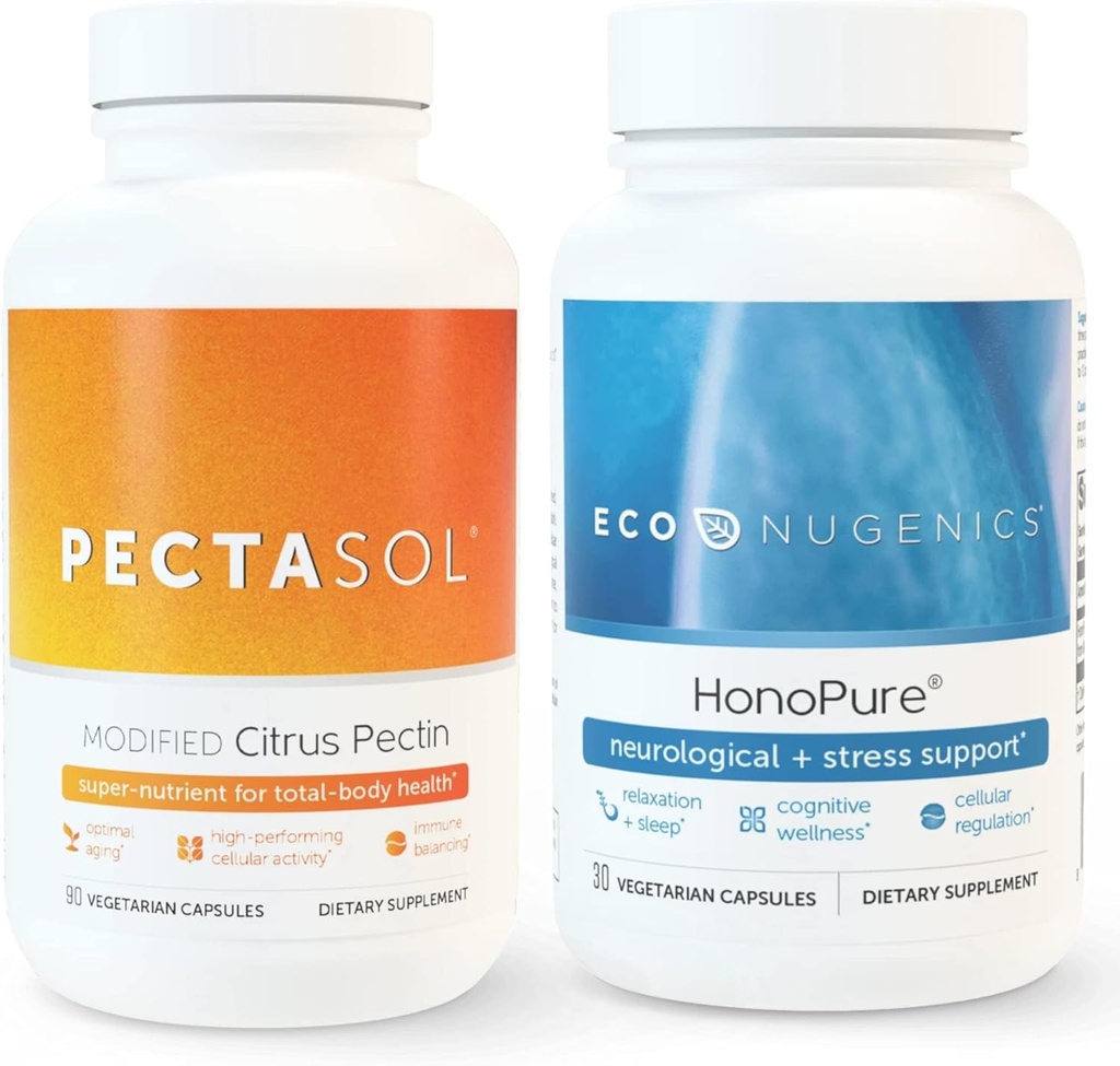 EcoNugenics Ultimate Cellular Health &amp; Immune Support Pack ← HonoPure - Magnolia Bark Extract, 30 Capsules ¦ PectaSol-C Modified Citrus Pectin, 90 Capsules Bundle