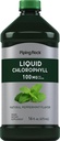 Piping Rock Líquido Chlorophyll 100mg TEN 16 oz ANTE Mint Flavor Silencio para Mujeres &amp; Hombres ANTE Vegan, Non-GMO, y Gluten Free Formula
