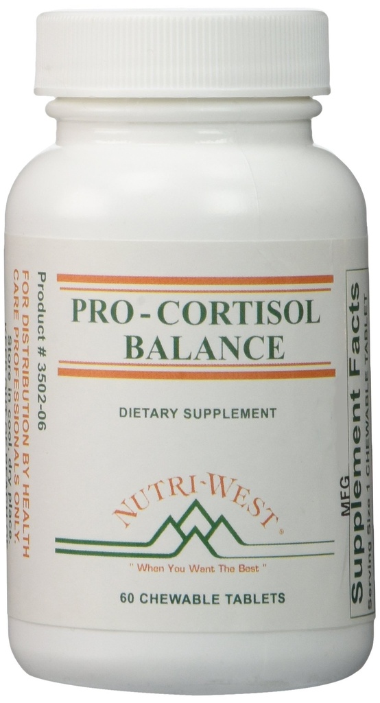 Pro-Cortisol Balance - 60 Tablas Chewable de Nutri West