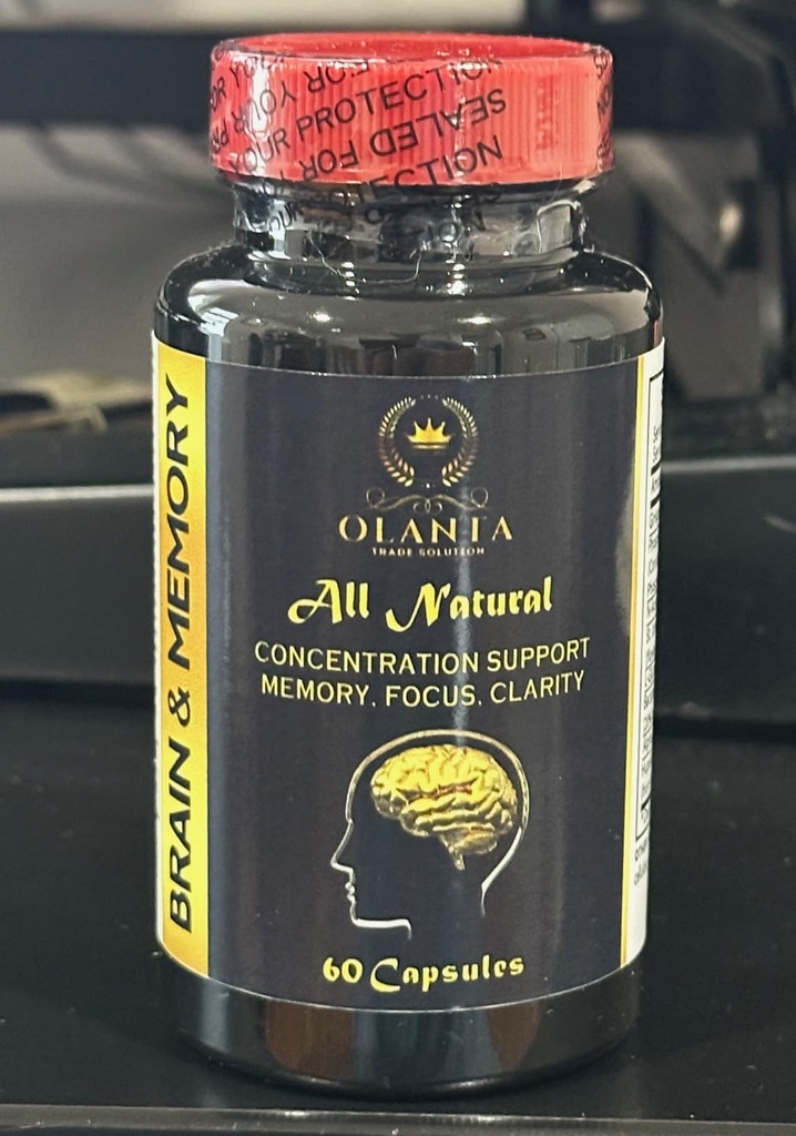 Suplementos de memoria y memoria - Apoyo inmunitario, Suplemento de memoria de apoyo y enfoque con suplementos de Ginkgo Biloba, soporta función cerebral - 1 botella 60 cápsulas