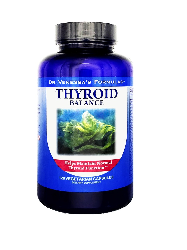 Dr. Venessa’s FormulasTM Thyroid Balance 120 Vegetarian Capsules