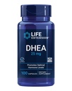 Extensión de la vida Litio 1000 mcg y DHEA 25 mg - Salud del cerebro, Anti-Envejecimiento, Longevidad, Suplementos de Salud Sexual Inmune - 100 Cuenta cada uno