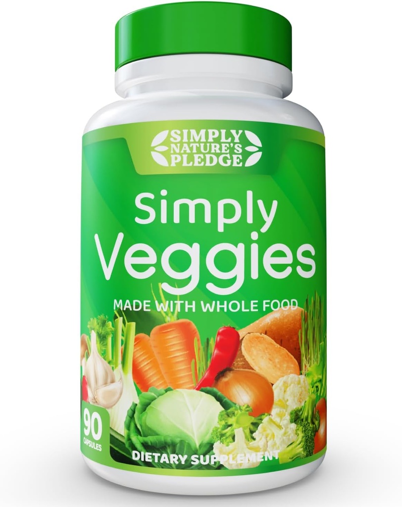 Promesa de la naturaleza - Hecho con Superalimentos Alimentarios completos, Empaquetado con Beta Caroteno &amp; 18 Verduras diferentes - 100% Soy Gratis