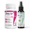 NutraBlast Boric Acid Vaginal Suppositories 600mg (30 Conde) w/Intimist Essential Oils Blend Spray (2 fl oz)