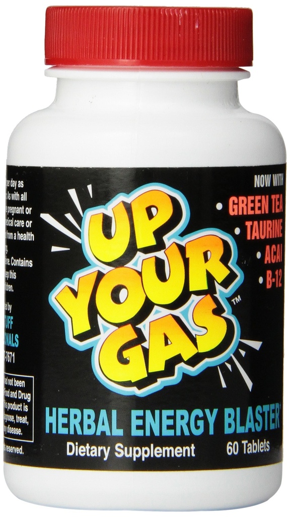 Sube sus tablas herbales de gas, 60 cuenta
