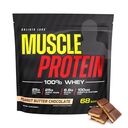 COLOSSAL LABS Muscle Protein Whey Powder [5 lbs/Pack of 1] – Filtro frío, 25g Proteína pura, 6.6g BCAAs (Packaging May Vary) (5 libras (Pack of 1), Peanut Butter Chocolate)