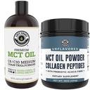 Costa izquierda Performance 32oz Premium MCT Oil and 16oz Desflavored MCT + Collagen Powder