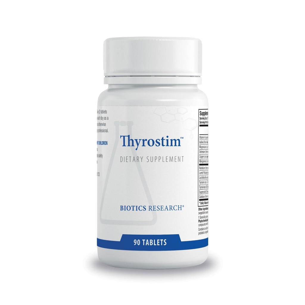 Biotics Research ThyrostimTM –Endocrine Support, Balance Thyroid Hormones, T3, T4, Aid Thyroid Gland, Boost Metabolism, Aid in Digestion, Support Nervous System 90 Tablets