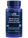 Extensión de vida Aceite de semilla de cumino negro y élite de cucumina, Cumin negro, Extracto Turmérico, Apoyo a la salud inmune, alta biodisponibilidad, Salud integral, Gluten Free, Non-GMO, 60 softgels