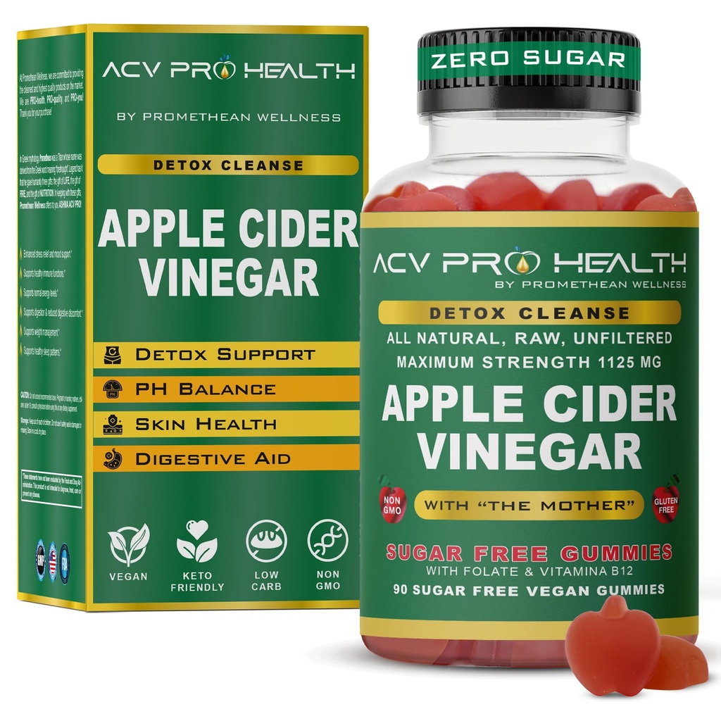 ACV con azúcar no hace sentido! Apple sider Vinegar Gummies Sugar Free Low Carb Advanced Keto Acv Gummies Keto Gummy Detox Cleanse (90 Conde)