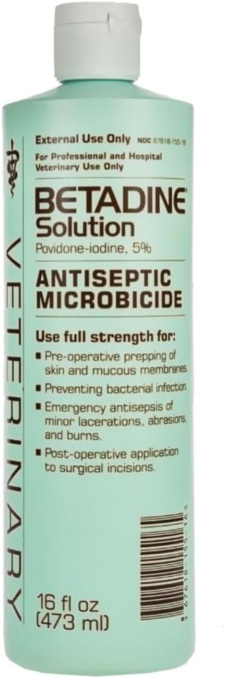 Betadine 5% Solución, 16 Fl Oz (Pack of 1)