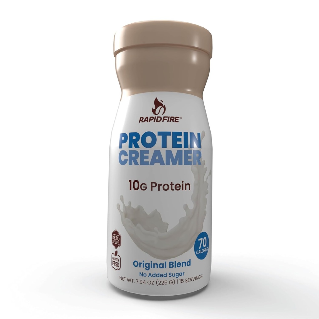 Protein Creamer, Original Blend, Keto Friendly, 10g de Proteína con Vitaminas y Minerales, 15 Servings, May Boost Metabolism and Increase Energy, Multi