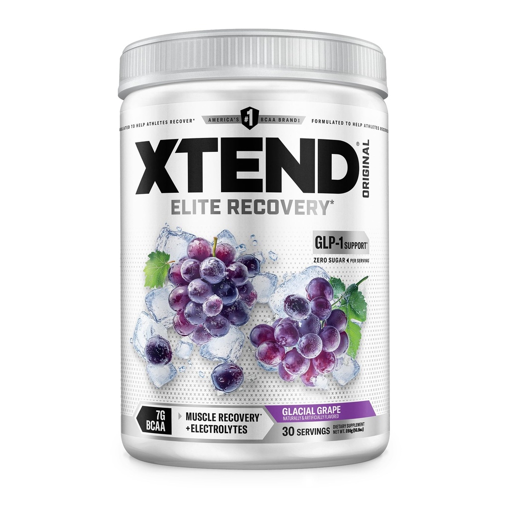 Xtend XTEND Original BCAA Powder 7g BCAA y 2.5g L-Glutamina, Sugar Free Post Workout Muscle Recovery Bebida con Aminoácidos para Hombres, 30 Servimientos