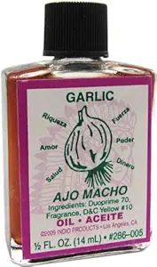 Indio Productos Ajo Aceite 1/2 fl. oz.