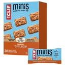 CLIF BAR Minis - Crunchy Peanut Butter - Hecho con avena orgánica - 5g Proteína - No GMO - Planta base - Snack-Size Energy Bars - 0.99 oz. (20 Pack)