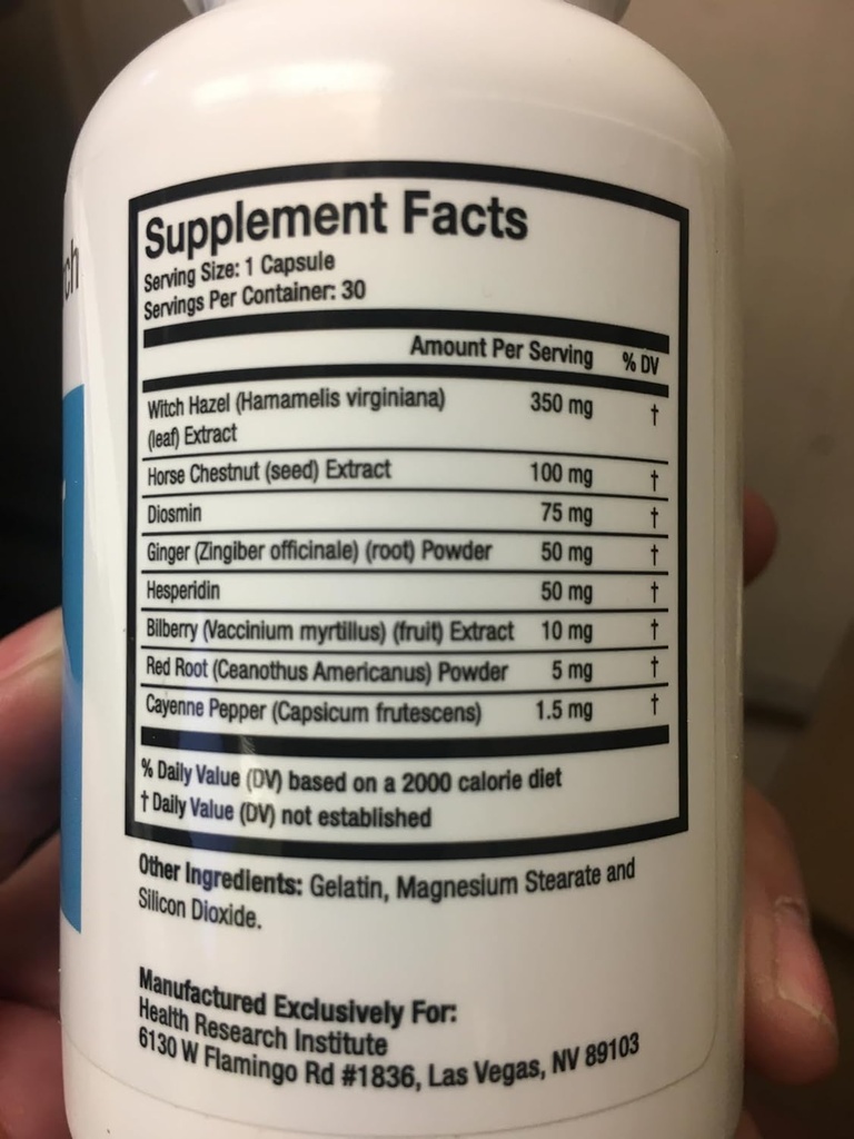 Hemokor - Strike The Hemorrhoid at Its Source - 12 Bottles- 360 Capsules-Mejorado Fórmula-Hemokor Oficial