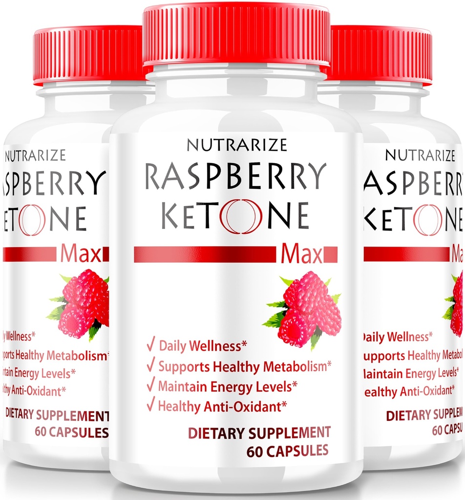 (3 Pack) Raspberry Ketone Capsules, oficial Raspberry Ketone para la pérdida de peso, All-Natural Keto Fórmula para desbloquear sus objetivos de cuerpo y fitness, RaspberryKetone 1200MG Suplemento, Reseñas (180 cápsulas)